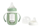 BEABA 2-in-1 Glass Training Cup