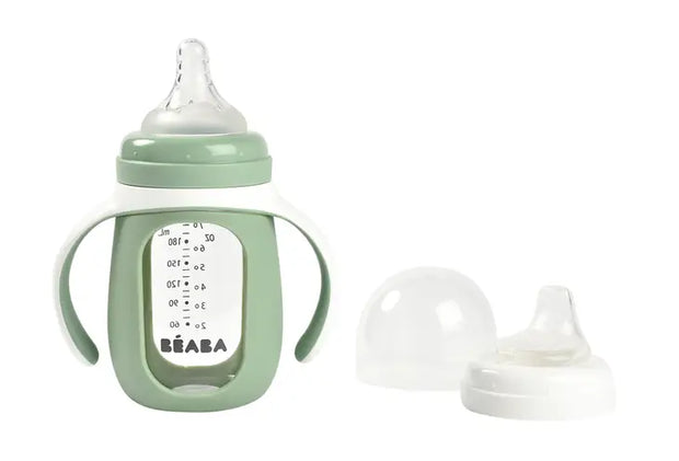 BEABA 2-in-1 Glass Training Cup