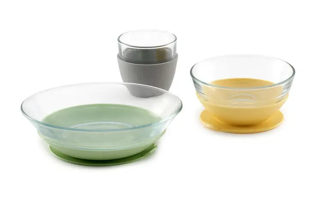 BEABA Glass Meal Set - Pastel
