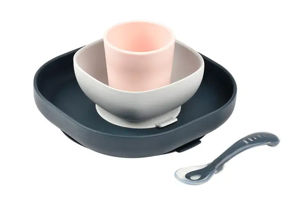 BEABA Silicone Suction Meal Set - Set of 4