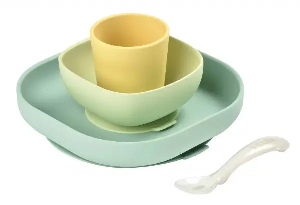 BEABA Silicone Suction Meal Set - Set of 4