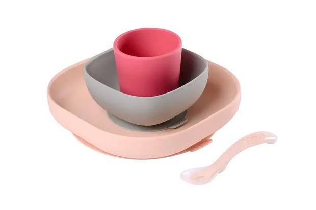 BEABA Silicone Suction Meal Set - Set of 4