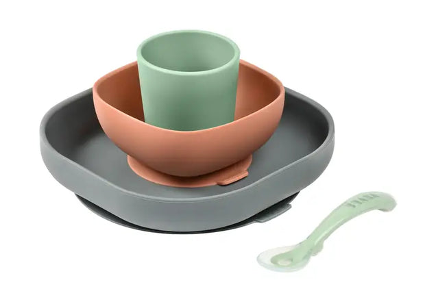 BEABA Silicone Suction Meal Set - Set of 4