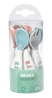 BEABA Toddler's Self-Feeding Cutlery - Set of 10 - Breeze
