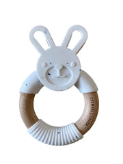 Bunny Silicone + Wood Teether