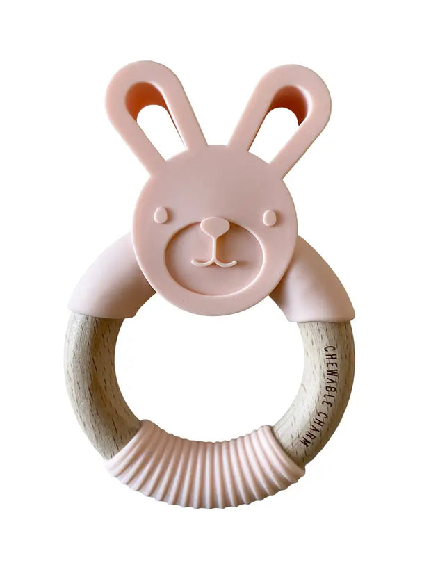 Bunny Silicone + Wood Teether