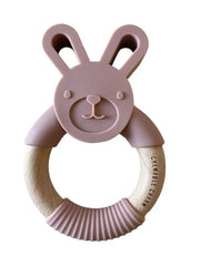 Bunny Silicone + Wood Teether