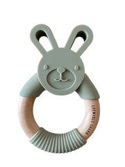 Bunny Silicone + Wood Teether