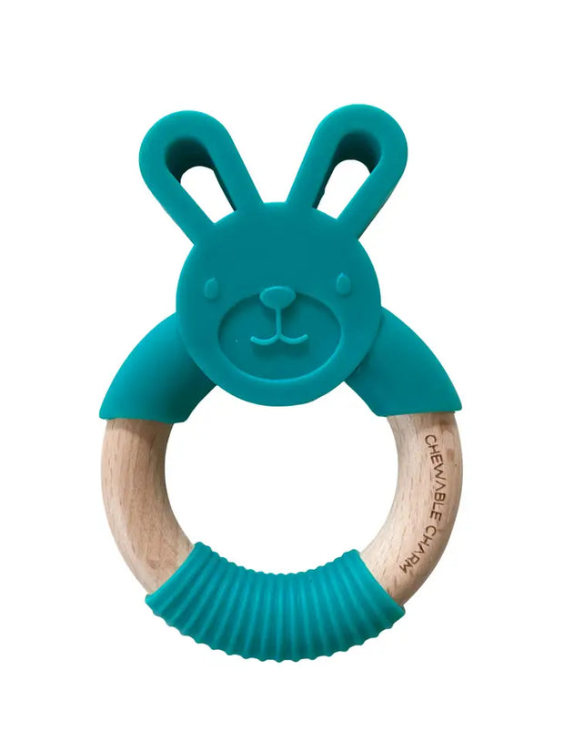 Bunny Silicone + Wood Teether