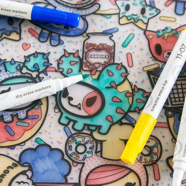 Character Squares Tokimatties Coloring Placemat