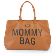 Childhome Mommy Bag, XL Diaper Bag - Leatherlook Brown