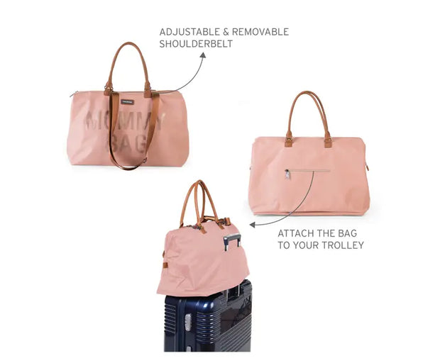 Childhome Mommy Bag, XL Diaper Bag - Pink Copper
