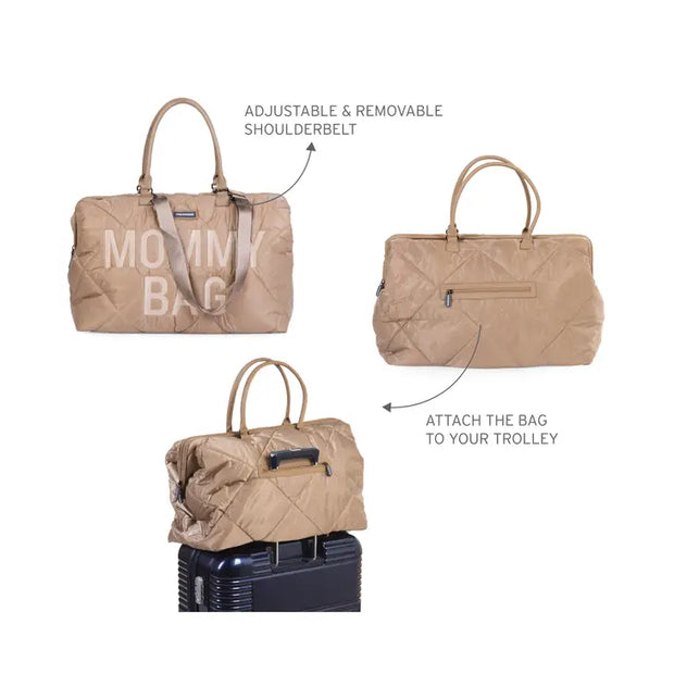 Childhome Mommy Bag, XL Diaper Bag - Puffer Beige