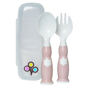Ergonomic Fork and Spoon with Case