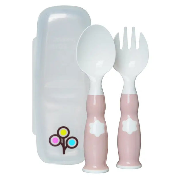 Ergonomic Fork and Spoon with Case