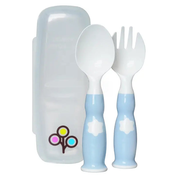 Ergonomic Fork and Spoon with Case