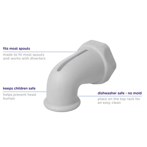 Gray Bathtub Spout Guard