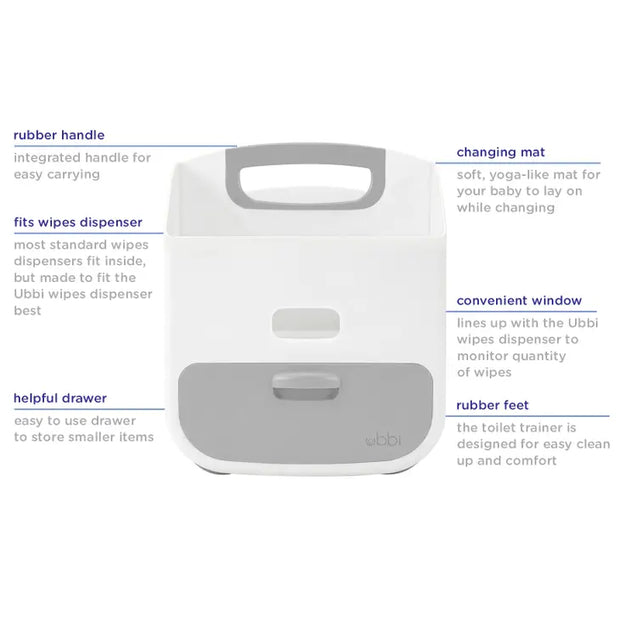 Gray Diaper Caddy
