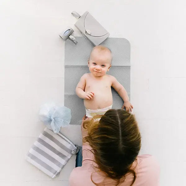 Gray On-the-Go Changing Mat & Bag