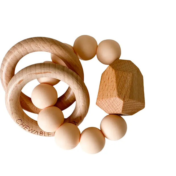 Hayes Silicone + Wood Teether Ring