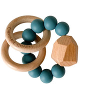Hayes Silicone + Wood Teether Ring