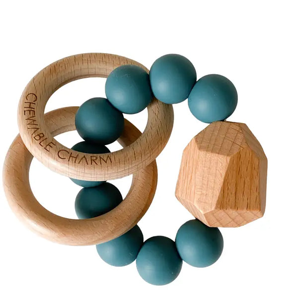 Hayes Silicone + Wood Teether Ring