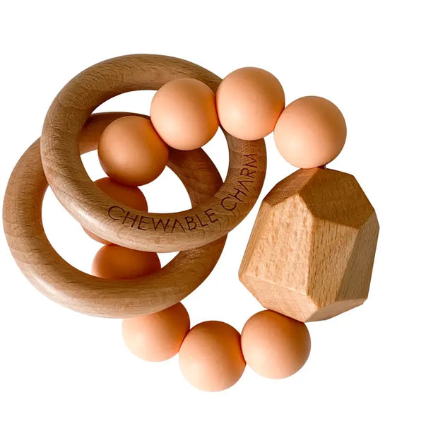 Hayes Silicone + Wood Teether Ring