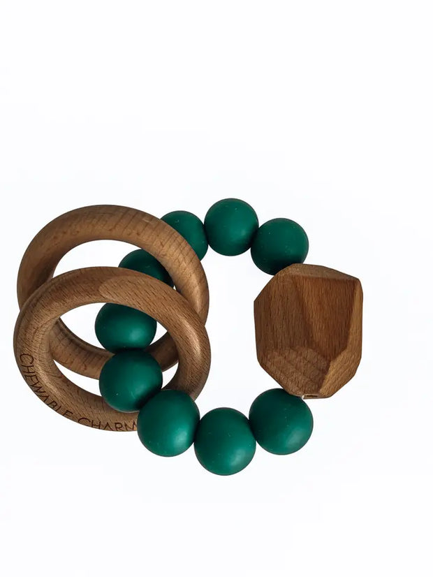 Hayes Silicone + Wood Teether Ring