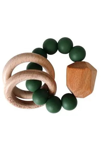 Hayes Silicone + Wood Teether Ring
