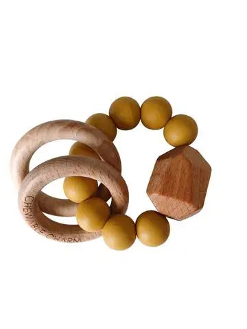 Hayes Silicone + Wood Teether Ring