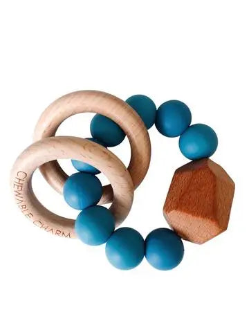 Hayes Silicone + Wood Teether Ring