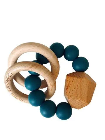 Hayes Silicone + Wood Teether Ring