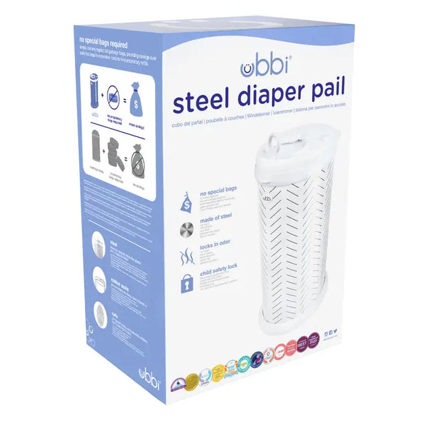 Herringbone Diaper Pail