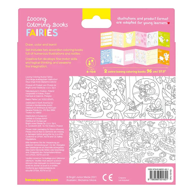 Looong Coloring Books - I Love Coloring Fairies