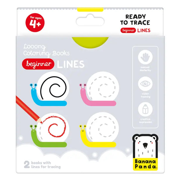 Looong Coloring Books - Ready to Trace Beginner Lines