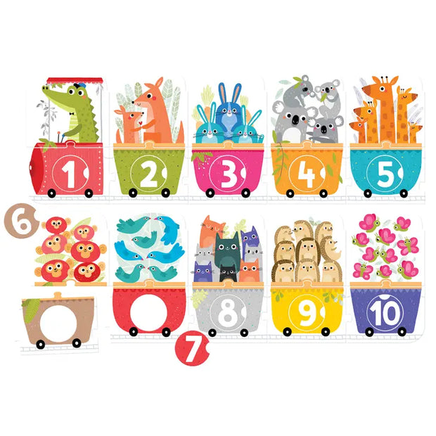 Make-a-Match Puzzle Number Train