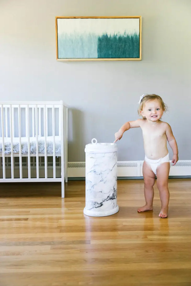 Marble Diaper Pail