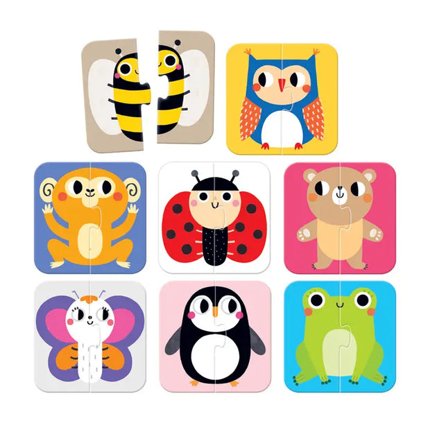On-the-Go Puzzle Halves Animals