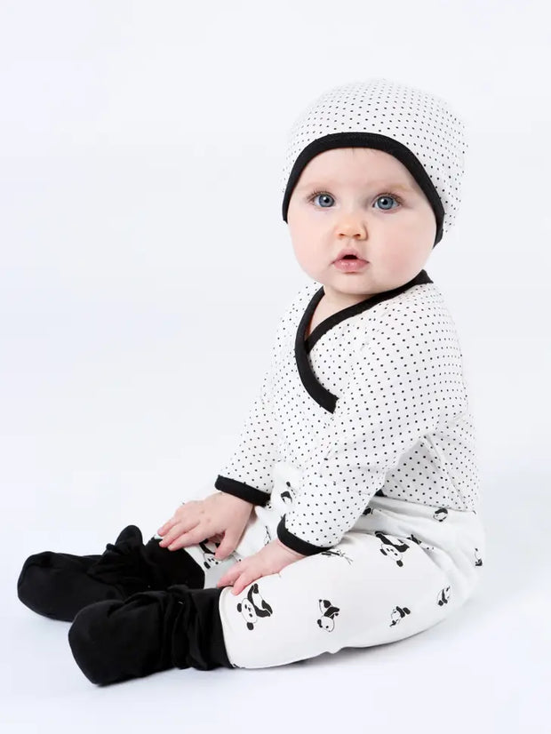 Organic Baby Harem Pant - Panda Print
