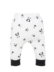Organic Baby Harem Pant - Panda Print