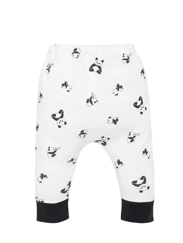 Organic Baby Harem Pant - Panda Print