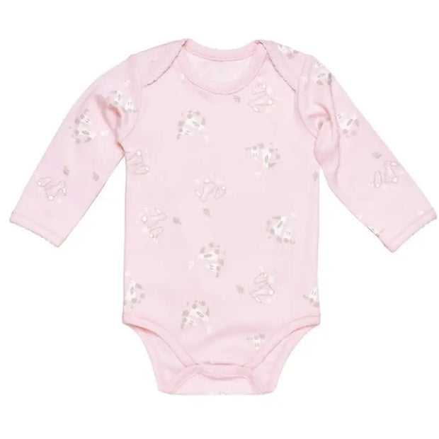 Organic Long Sleeve Bodysuit - Bunny print