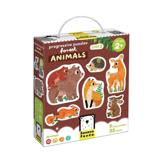Progressive Puzzles Forest Animals