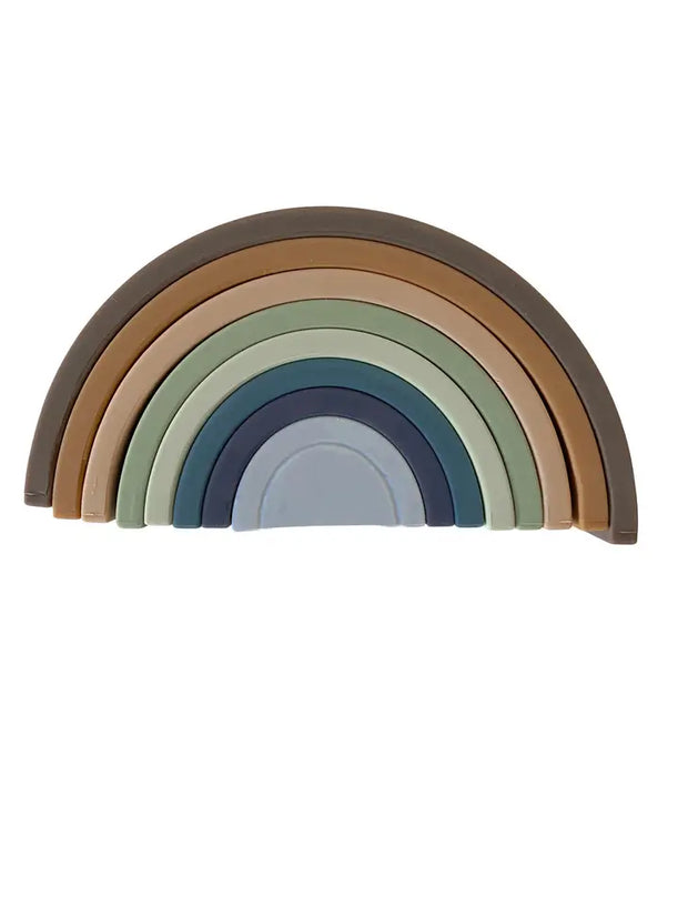 Rainbow Teether Silicone Stacker