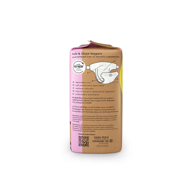 Sustainable Plant Based Baby Diapers Size 2