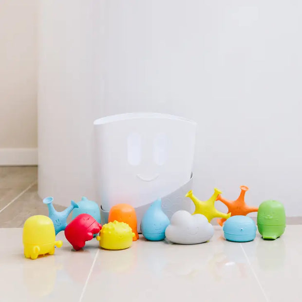 Bath Time Essential Gift Set, Includes Drying Bin & 11 Toys