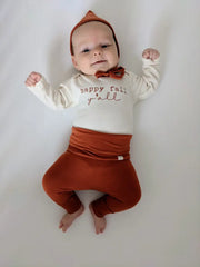 Happy Fall Y'all Organic Cotton Baby Bodysuit | Long Sleeve