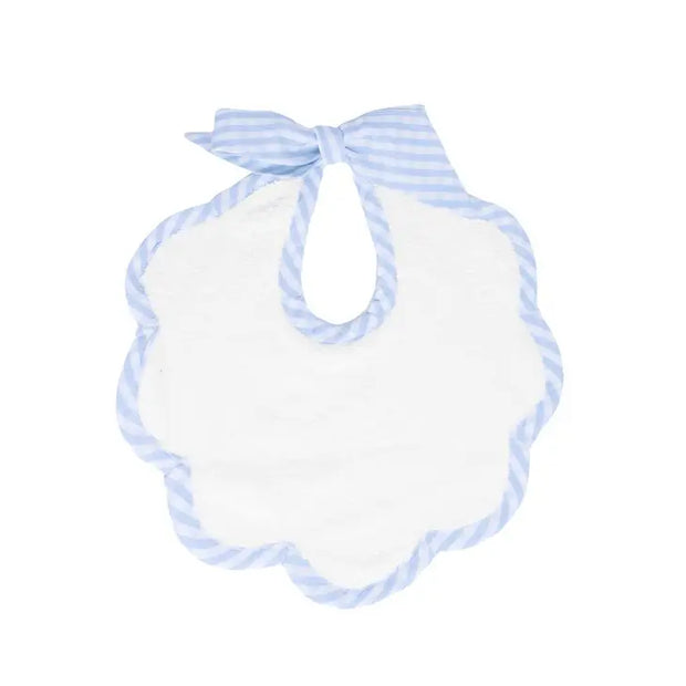 Scalloped bib  gingham