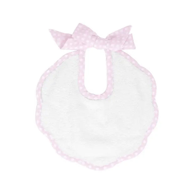 Scalloped bib  gingham