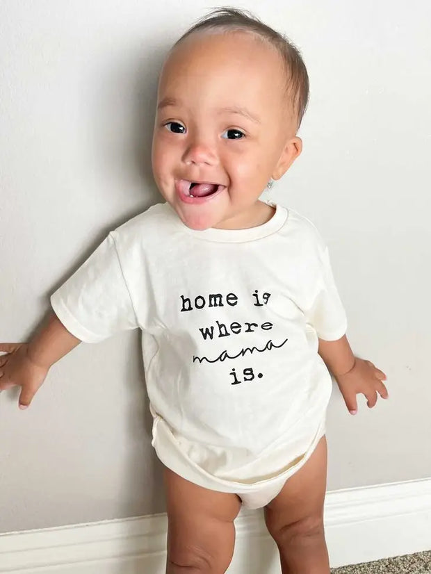 Home is Where Mama Is Organic Cotton Kids Tee | Short Sleeve